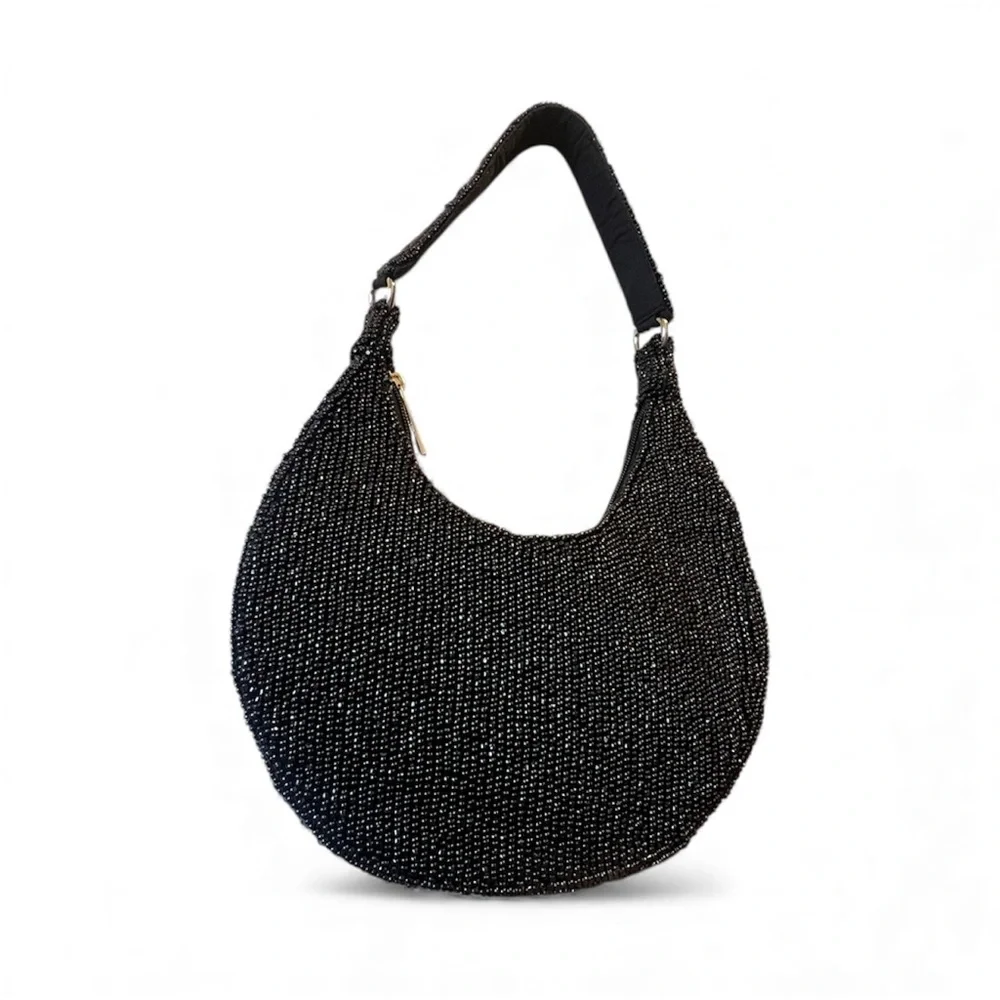 NWT VIRAL Moon & Stars Celestial Handcrafted Beaded Bag purse studio 12
